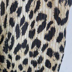 Alex Marie Womens Size 12 Leopard Metallic Ruffle V-Neck Sheath Dress w/ Pockets