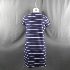 Maison Jules Womens Dress Medium Blue Nautical Coastal Classic Preppy Academia