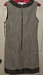 Karl Lagerfeld Paris Women&rsquo;s Gray White Black Tweed Dress Size 4 $235 NWT