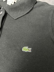 Lacoste Sport Piqué Stretch Polo Dress – Black – Size 34 (XS)
