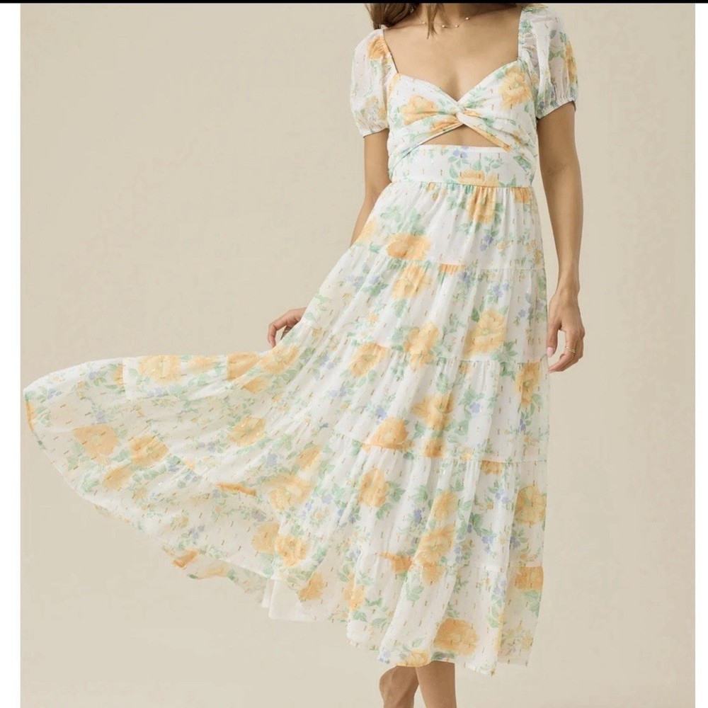 NEW Altar’d State Floral Maxi Dress Size Large NWT