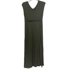 Mother Bee Apparel Maternity Maxi Dress – Olive Green – Size Medium – Stretchy