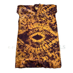 Desert Mirage Tie-Dye African Print Boubou | One Size (M–XXL)