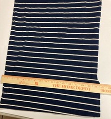 Up Front Women&rsquo;s Blue/White Striped V-Neck Spaghetti Strap Maxi Dress M
