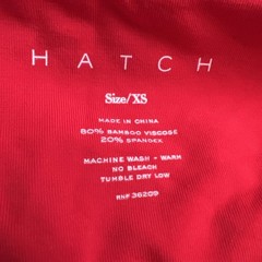 Hatch Maternity Women’s THE BODY Cap Sleeve DRESS MIDI Bodycon Red Size XS N17