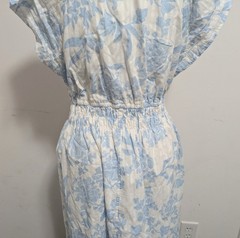 Universal Thread Cotton Flutter Sleeve Floral Dress Sz M Cottagecore Feminine