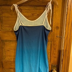 Source Unknown Blue Mini Dress with Ombre Effect
