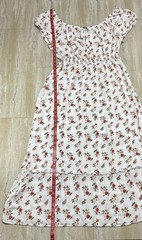 J For Justify Juniors Size 2X White Floral Print Maxi Dress Cottagecore