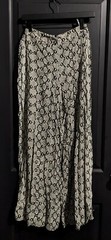 Zimmermann Women&rsquo;s Side Slit Snake Skin Like Pattern Pants w/ Back Zipper Size 0
