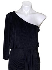 Gilli NWT Black One-Shoulder Cocktail Dress, Asymmetrical Hem Women&rsquo;s Size L