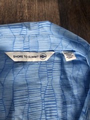 Shore To Summit Sun Protection Dress Coverup Geo Womens XXL Blue Sea Mist
