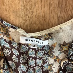 Glamorous Patchwork Geometric Floral Smock Maxi Dress Womens Size Large