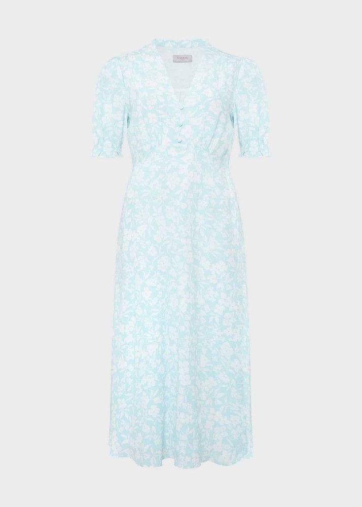 New Hobbs Helen viscose dress, size UK 12 , RRP £ 149