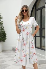 2025 Europe and the United States summer new women&rsquo;s fashion elegant printed