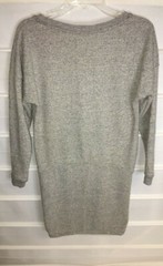 Alternative Gray Tweed Polyester Cotton Blend Dress 3/4 Sleeves Small EC!