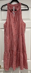 Belle Isle By Torrid Red/White Gingham Cotton Dress, Size 3/3X NWT ($79)