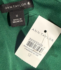 NWT ANN TAYLOR FRESH EVERGREEN PONTE SLEEVELESS BELTED MIDI DRESS SZ 12
