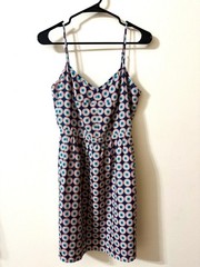 J.Crew Blue Floral Spaghetti Strap Dress Sz 10 🌸