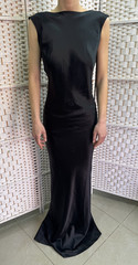 Michal Negrin Elegant Full length Black And Floral Dress Size – XS – NWT