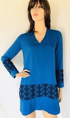 Chloe Oliver Aqueous Shift Dress Small, Petite ANTHROPOLOGIE