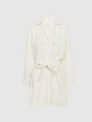 REISS Lia Twin Pocket Dress Cream Size: US 2/UK 6 NWT
