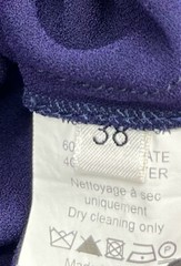 Lanvin ALTERED Midnight Blue Drawstring Waist A-Line Dress sz L