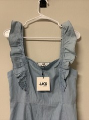 Jack by BB Dakota Light Blue 100% Cotton Dress Women’s Size 6 New with Tag