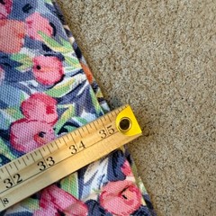 Talbots Womens Pink Blue Floral Pique Sleeveless Shift Dress Size 8