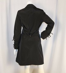 BETSEY JOHNSON Black Solid Polyester Women Lace Up Dress Jacket Size S