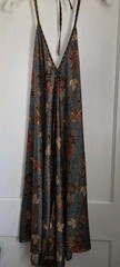 *NEW* Gorgeous 2 Tie Bali Balinese Handmade Midi Max Silky Summer Dress Boho