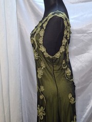 Phase Eight Green Whimsigoth Forest Witch Mesh Overlay Fairy Dress L