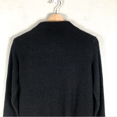 Clara Sunwoo Dress Womens Small Black Knit Sweater Mock Neck Pockets Made USA