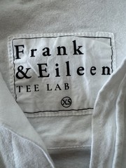 Frank & Eileen Mary Dress Womens XS Classic White Shirtdress Long Sleeve