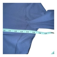 Lululemon All Aligned Ribbed Henley Dress Blue Twill Nulu Size 4 NWT