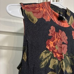 Agnes & Dora Women’s Multicolor Boho Knit Sleeveless Tank Dress Size S Mock Neck