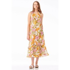Oneseason Australia St Barts Molly Maxi Dress Sz M Lilac Floral