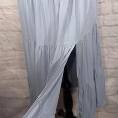 MEROKEETY Medium One-Shoulder Smocked Midi Dress