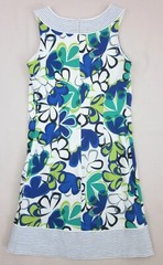 Peter Nygard Collection Flower Power Birdseye Sleeveless Stretch Cotton Dress 4