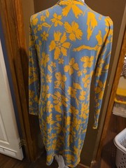 LULU ROE Floral Turquoise And Yellow Dress