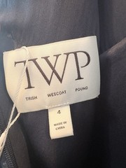 TWP Dark Navy Deep V-Neck Maxi Dress Size 4; never worn; $1,295 original price