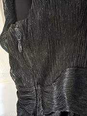 Lilly Pulitzer Wyn Dress Noir Black Metallic Knit Crinkle Cocktail Size 14 $198