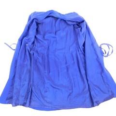 Womans Wrap Dress 8 Patrick Collection Purple Silk Lined Shoulder Pads