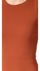 A.L.C. Jocelyn Orange Cutout Open Back Crepe Stretch Tulip Hem Midi Dress 6 = S