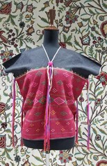 Vintage Traditional Guatemalan Handwoven Huipil L:62 B:60 S:64cms
