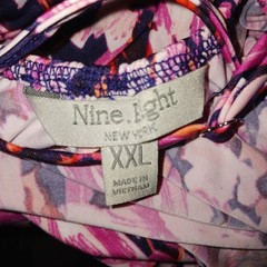 Nine Eight New York Maxi Dress Pink Abstract Print Spaghetti Straps Cami XXL
