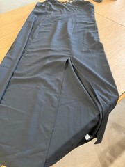 NWT Torrid Nightfall Double Slit Lace Back Maxi Dress Deep Black Size 0 L 12 NEW