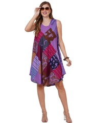Store333 05 Patch Summer Boho Dress Evening Beach Dresses – Assorted colors