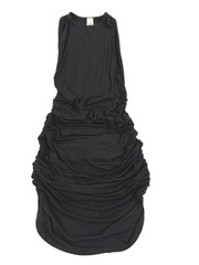 Go Couture Dress Ruched Bodycon Racerback Made in USA Black size Small