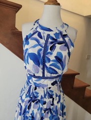 Anthropologie Abel The Label Rumi Maxi Dress Open Back Medium EUC