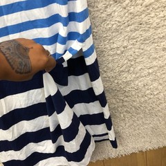 Vineyard Vines Maxi Dress Extra Small Adult Blue White Sleeveless Striped Womens